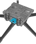 Five Inch High Heavy Duty Swivel Rocker With Three Springs Black Built To Last 25 Inch Diameter Steel Construction 250 Pound Capacity
