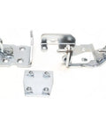 Chrome Front Right Door Hinge Set For GMC Chevy Cadillac Fits Escalade Tahoe 2000-2006 Front Passenger Side Bolt-On