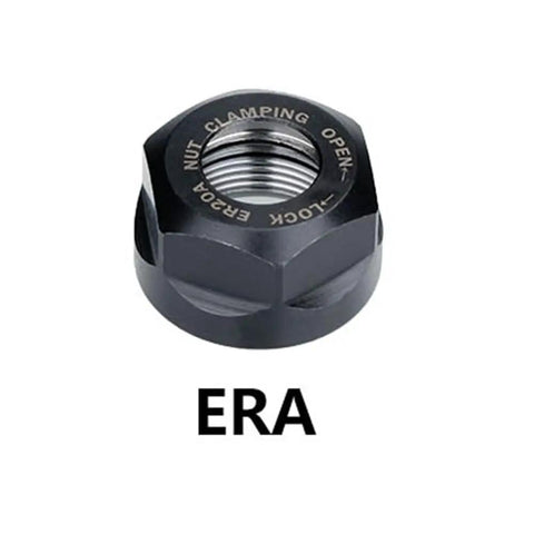 Precision ER Collet Nut Kit For CNC Lathe And Milling Machine, black steel nut, fits ER8 ER11 ER16 ER20 chucks.