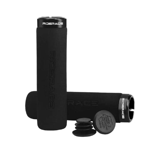 Lock On No Slip Bike Handlebar Grips With Sweat Wicking Foam For Mountain MTB BMX And Folding Bikes, Shock Absorbing Comfort