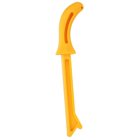 Kickass Table Saw Push Block To Keep Your Digits Safe On Router Tables And Jointers Crafted From Heavy Duty Abs With An Ergonomic Handle And High Visibility Yellow Build For Flawless Cuts, yellow ABS push block, 280mm size, safe woodworking tool.