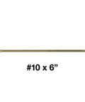 #10 x 6” bronze coated multipurpose wood screw with Torx star drive and flat head for decks and treated lumber tough as nails.
