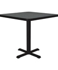 30 Inch Square Pub Table For Cafes And Restaurants, 29 Inch High Dining Cocktail Table With Durable Montana Granite Laminate Top