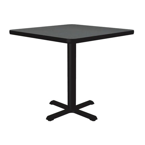 30 Inch Square Pub Table For Cafes And Restaurants, 29 Inch High Dining Cocktail Table With Durable Montana Granite Laminate Top