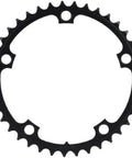 Red 39T Chainring For 10-Speed Road Cranks, 130mm BCD, 7075-T6 Aluminum, Hard Anodized Black Finish, Replacement Gearing