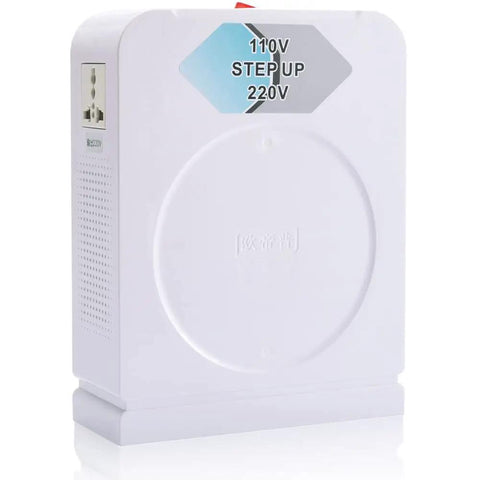 Heavy Duty 1500W Voltage Converter Step Up Transformer 110V/120V To 220V-240V For Eurasian Home Appliances, side view