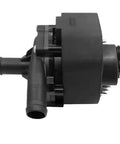 Top Tier Auxiliary Heating Water Pump Replacement For Model S And X 85d Awd 2016 To 2020 showing black water pump with coolant hose fittings.