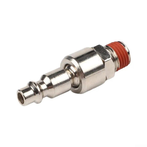 Rotary Union Air Connector For Pneumatic Systems With One Quarter NPT Adapter Nickel Plated Iron 55mm Length Built Tough Industrial Grade Easy Install Universal Fit For Pneumatic Fittings, 55mm nickel-plated iron rotary union with 1/4 NPT adapter