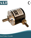 Front view of 6mm Shaft Rotary Encoder 2000 PPR With Push Pull HTL Line Driver Go To Universal Output Six Way Signals A A B B Z Z DC 5-26V