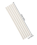 Top Notch Plastic Welding Rods For Car Bumper Repair Made From Heavy Duty PP Material 23Cm Length showing five white rods dimensions.