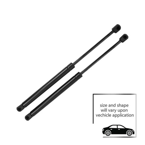 Pair Of Tough Rear Liftgate Gas Struts And Spring Lift Supports For Honda Accord Crosstour 2010 To 2015 hatchback gas struts with black finish.
