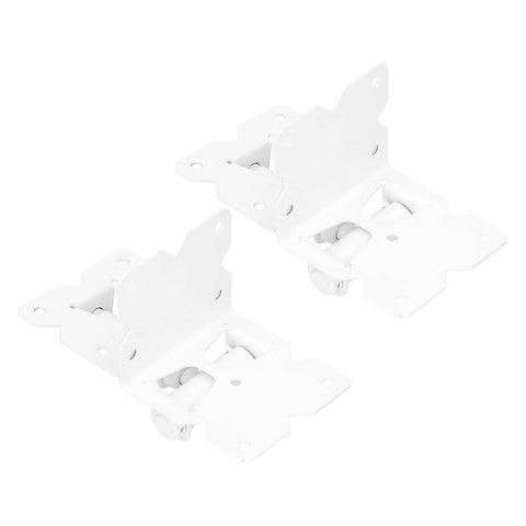 Heavy Duty Carbon Steel Garden Door Hinge And Fence Gate Hardware For Outdoor Security With Straightforward Install and durable white finish.