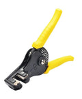 Heavy Duty Automatic Wire Stripper Pliers With Integrated Adjustable Ruler For 0.5 To 4.0mm Cables, black with yellow grips.