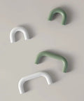 Chrome White Green Cabinet Pull Handles For Drawers And Doors Zinc Alloy Wardrobe Knob with 1.26 inch and 2.5 inch hole centers