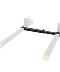 Clamp On Pallet Fork Stabilizer Bar For Forks Up To 3 Inches Wide By 2 Inches High Heavy Duty Adjustable 13 To 23 Inches Prevents Fork Spread