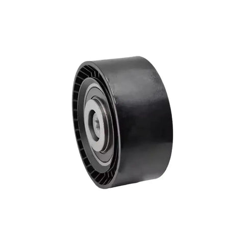 Up Your Ride With This Sick Accessory Drive Belt Idler Pulley Built For BMW E70 X5 Models Requiring OE Part Number 11287542887 showing a black pulley unit.