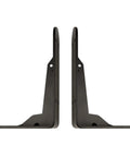 Heavy Duty L Brackets For Walls Rock Solid Wrought Iron Shelf Supports With Screws, matte black, side view design, durable construction