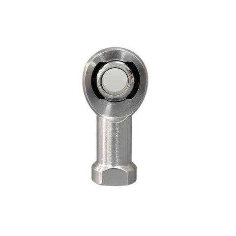 High Octane Male Rod End Heim Joint M24x2 Slot Injection Left Hand Thread for Car Suspension linkage, metal design, front view.