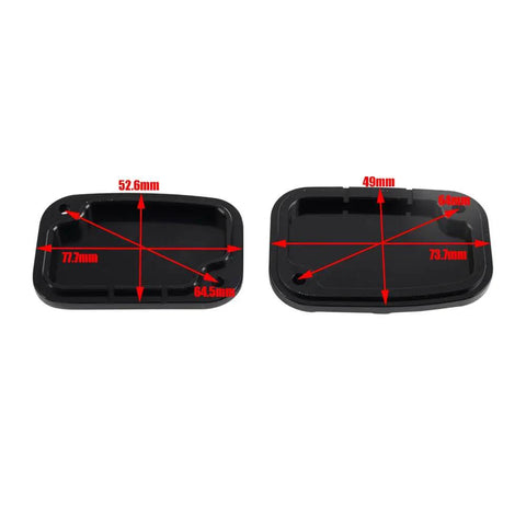 Beefed Up CNC Chrome Brake Fluid Cap Cylinder Reservoir Cover and Clutch dimensions for Harley 2008-2020 Touring