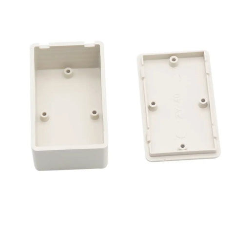 5Pcs Small Junction Boxes Set ABS Plastic Electrical Project Power Enclosures White 2.4 x 1.42 x 0.98 Inches Durable DIY Electronics Boxes