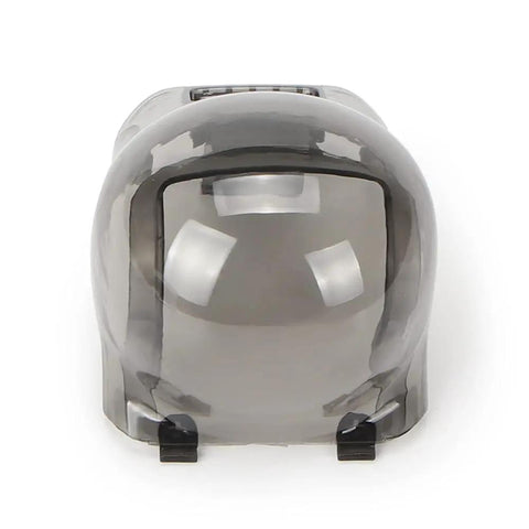 Protective Lens Cover And Sun Hood For Air 2S Drone, Ultra Slick Lightweight 11G ABS Shield, Transparent Black Finish, Front View