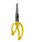 Electrician Scissors For Pros 6.75 Inch Heavy Duty Snips With Serrated Blades Non Slip Teeth Cable Cutting Notch Deburr Notch
