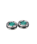 Custom Dope Green Four Leaf Putter Screws And Adjustable Weights 20 Gram Total Setup showing two metallic weights with green inserts.