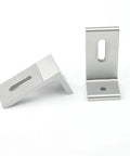 Durable Aluminum Roof Mount L Foot Brackets For Sloped Tin Roofs, Adjustable Rail Positioning, No Fuss Easy Install Solar Panel Mounting Kit