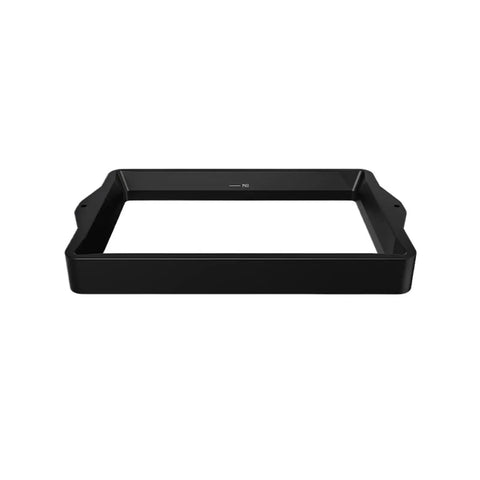 Heavy Duty 10.1 Inch Metal Resin Vat Replacement For Phrozen Sonic Mighty 8K 12K 14K 16K 3D Printers, black tray, side view.