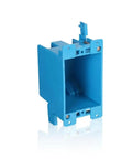 16 Pack 1 Gang Old Work Retrofit Electrical Box for Wall Switch and Outlet Installations, 14 Cu In PVC Junction Box, DIY Friendly, Easy Mounting for Construction and Renovation, Durable Non Conductive Plastic, blue 1-gang box