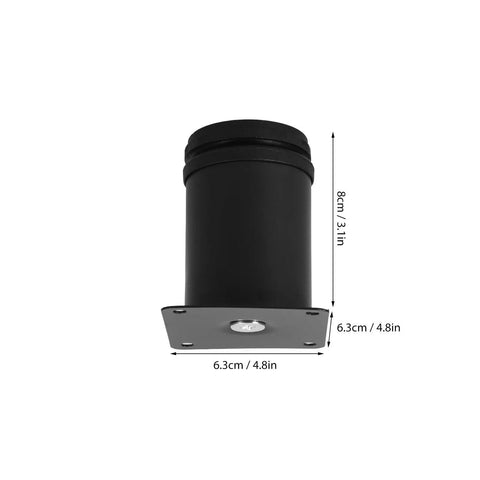 Heavy Duty Adjustable Furniture Legs 4 Pack Black Stainless Steel Leveling Feet For Sofas Tables Desks And Home Office Floor Protectors