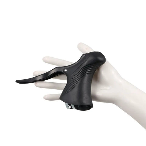 Beefy Aluminum Alloy Bicycle Brake Levers For Mountain Bikes Easy Grip Handlebar Levers Fit 22.2 To 23.8mm Anti Slip Textured Finish