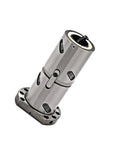 Side view of Dual Nut Ball Screw Assembly With 20mm Lead For CNC And 3D Printers, Bearing Steel Construction, Extended Ball Screw Nuts.