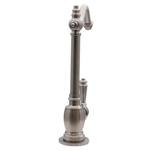 9-Inch Old School Victorian Style Cold Water Dispenser Faucet With Single Lever Handle, Satin Nickel Finish, side view