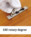 Invisible Cabinet Handles Pack Of 2 Hidden Concealed Tatami Handles Zinc Alloy With 180 Degree Rotation being installed on wood surface