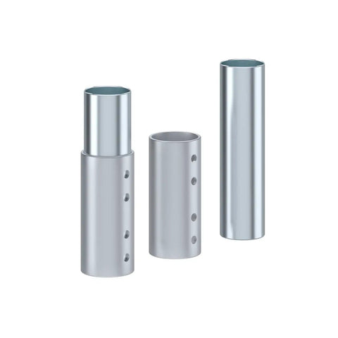 Solid Metal Table Leg Extenders Adjustable Height Risers Four Pack, durable six-inch risers for chairs or desks.