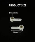4 Pack Nylon RC Airplane Landing Gear Front Wheel Steering Arms With 3.1mm Hole And 31mm Length Includes Hex Wrench