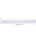 Two Sets Bottom Mount Drawer Slides With White Plastic Metal Rails For Smooth Glide Motion And No Sweat Assembly Ideal For Cabinet Replacement Track And Home Furniture Upgrades, white plastic rail, 18.5 cm long.