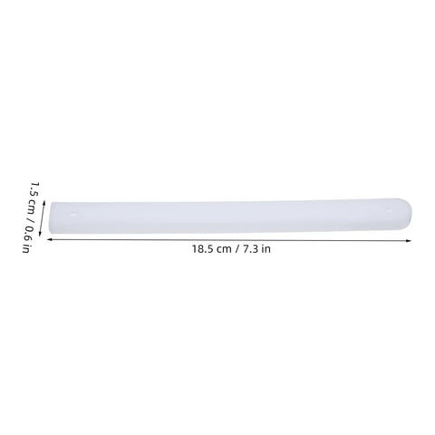 Two Sets Of White Drawer Slides For Furniture Featuring Zero Slap Glide Rails And Impact Absorption, 18.5 cm long.