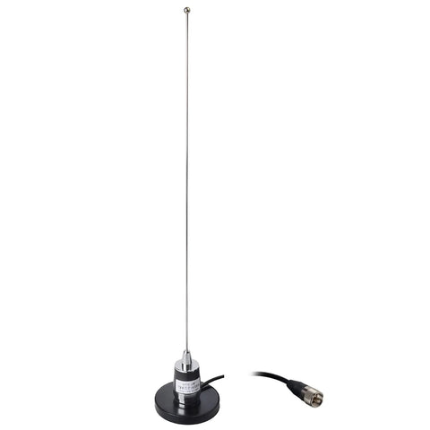 Dual Band VHF UHF NMO Antenna for 2m and 70cm Mobile Radios With Magnetic Base 16 Ft RG58 Cable PL259 UHF Mount Pre Tuned And Ready
