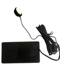Riloer mini car digital thermometer with external probe on a long attached cable connected to a black rectangular control unit.