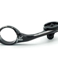 Max XL 35.0mm Bicycle Computer Mount For Garmin GPS Devices in black, side view showcasing CNC aluminum construction and GoPro adapter.