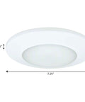 Bright White Led Flush Mount Ceiling Light With Sleek Round Design No Fuss Install Energy Efficient 3000K Warm White Color Temperature