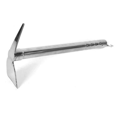 Stainless Steel Garden Hoe And Pickaxe Double Use Hand Tool For Planting And Weeding Heavy Duty Beast Of A Garden Chopper side view