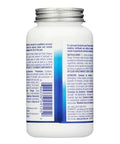 Permatex 24125 Ceramic Extreme Brake Parts Lubricant bottle, 8 oz, side view; white plastic bottle with blue label
