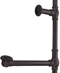 Edwardian Lever Style Tub Drain With Pop Up Oil Rubbed Bronze Finish Vintage Bath Fixture For Smooth Operation Clog Resistant Design