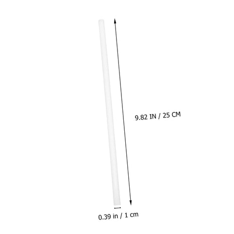 Friction Electrification Rod Set For Physics Experiments Two Piece Glass Static Electricity Lab Kit, glass rod dimensions shown