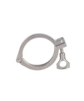 SENFUID 2.5-inch sanitary tri-clamp, 304 stainless steel, heavy-duty clamping ring with bolt