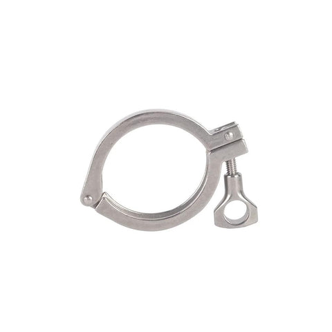 SENFUID 2.5-inch sanitary tri-clamp, 304 stainless steel, heavy-duty clamping ring with bolt