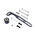 Chain Tensioner For Iron Transmission System Fits 50cc To 125cc Gas Powered Motorcycles And Bikes Keeps Your Chain Tight And Sprocket Aligned Durable Metal Build For A Smooth Ride showing components including bracket, roller, and bolts on white background